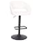 Flash Furniture White Vinyl Adjustable Height Barstool CH-122070-WHBK-GG - alternate 6